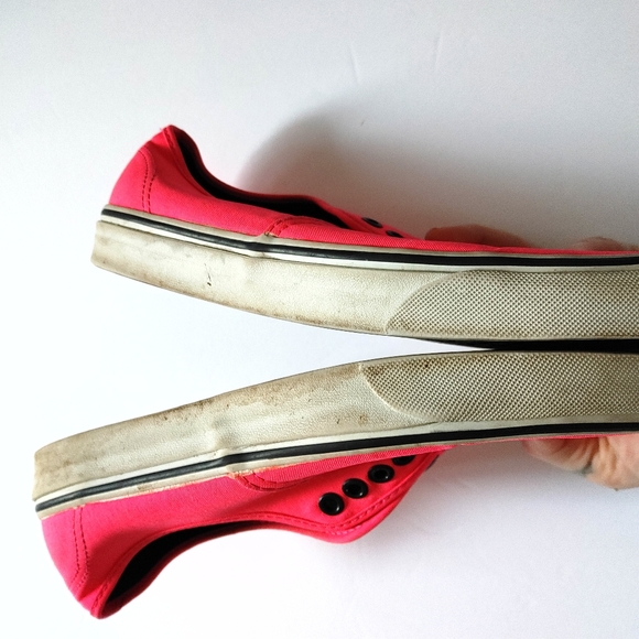 Vans Hot Pink Low Top Shoes mens 7.5 womens 9 - Picture 5 of 6